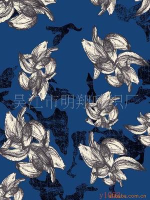 桃皮绒印花