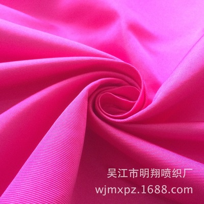 厂家直销 全涤有光山东绸 横条立体感强 100D*900D 箱包面料