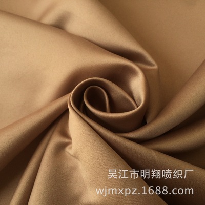 厂家直销 缎纹桃皮绒 缎桃 磨毛135gsm