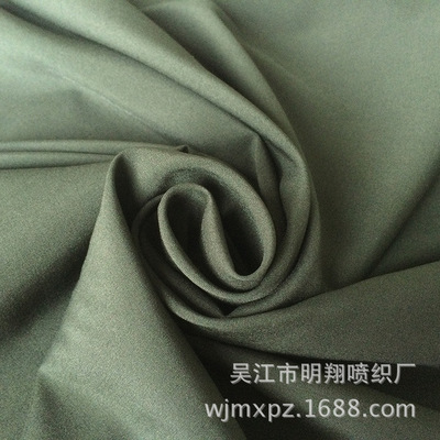 厂家直销 涤纶四面弹春亚纺 坯布 100D+40D 服装面料